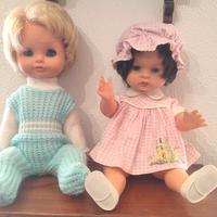 COPPIA BAMBOLE MIGLIORATI ANNI 60 VINTAGE no FURGA