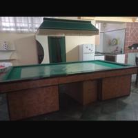 Biliardo con piano riscaldato