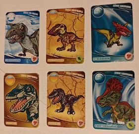 Lotto 6 carte Dinofroz World - Vintage Giochi Prez