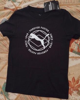 T-shirt Puma nuova tg 8, 12 e 16anni 