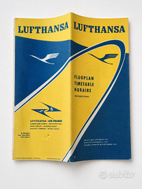 Lufthansa International Timetable 1957