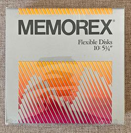 MEMOREX FLOPPY DISK N.10 DS DD 360KB 5,25” NUOVI