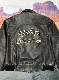 Giacca in pelle XXL Vintage Harley Davidson