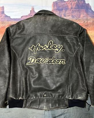 Giacca in pelle XXL Vintage Harley Davidson