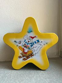 Scatola Latta Kinder Sorpresa Stella Natale 2000