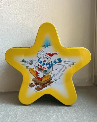 Scatola Latta Kinder Sorpresa Stella Natale 2000