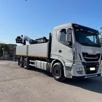 Stralis 510 e6 cassone fisso e gru post km 350mila