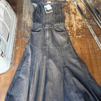 Vestito lungo in denim