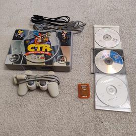 ps1,1 joystick, Memory card da 1 mb e 3 giochi 