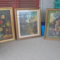 3 dipinti vari trovati in soffitta