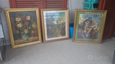 3 dipinti vari trovati in soffitta