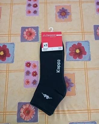 3 paia, Calzini Kappa in cotone blu, 42/44