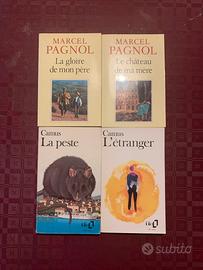 Libri Camus e Pagnol in francese