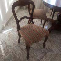 Bellissime sedie in noce