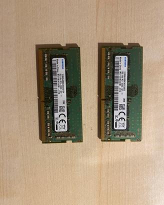 Coppia di RAM Samsun 16gb (2x8gb) DDR4 2666 SODIMM