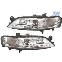 FARI OPEL VECTRA B 99-02 LUCE DIURNA LED FONDO CRO