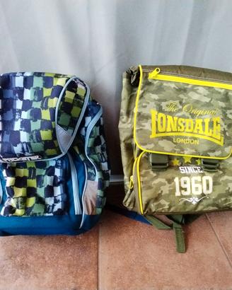  2 zaini ottimi anche per la scuola 