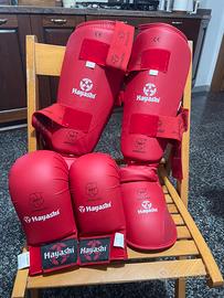 SET COMPLETO PROTEZIONI PER ARTI MARZIALI