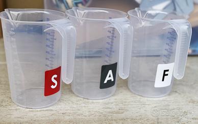 ADESIVI per caraffa sviluppo N. 6 adesivi