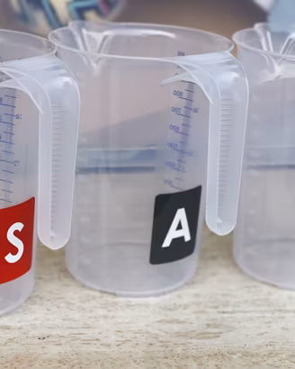 ADESIVI per caraffa sviluppo N. 6 adesivi