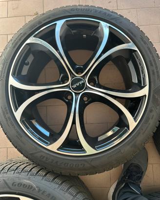 Cerchi in lega da 18+gomme+portagomme