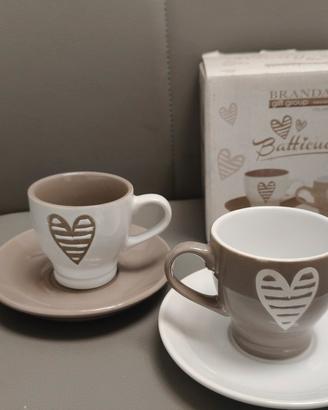 set tazzine da caffè e zuccheriera