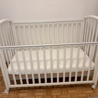 Lettino Pali con materasso in lattice