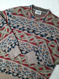 Maglione vintage Missoni Sport lana geometrico
