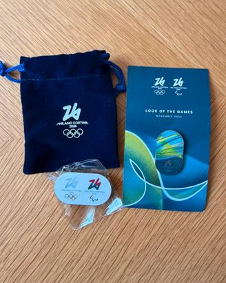 Coppia di Pin ed limitata Milano Cortina 2026