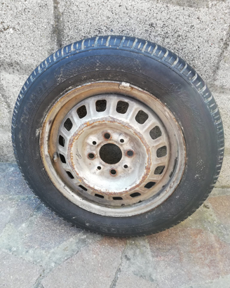 Ruota gomma + cerchio fiat panda