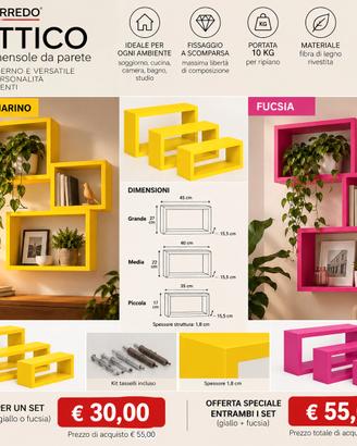 SET DI TRE MENSOLE - NUOVE