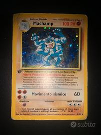 Carta pokemon Machamp Prima Edizione base 8/102 m