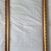 Cornice 1950 circa grande legno dorato