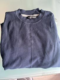 Pullover girocollo blu-taglia S