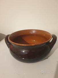 tegame in terracotta vintage