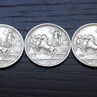 ARGENTO 2 lire 1914 1915 1916 ITALIA REGNO _LEGGI