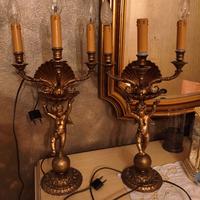 Coppia di lampade a candelabro