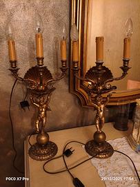 Coppia di lampade a candelabro