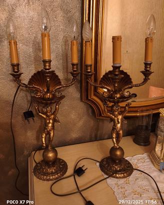 Coppia di lampade a candelabro