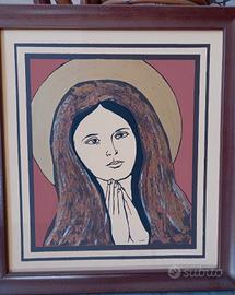 Quadro con Madonna,versione essenziale/moderna