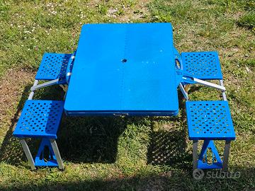 Tavolino per picnic richiudibile a valigetta 