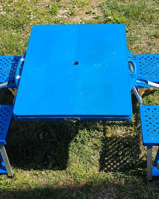 Tavolino per picnic richiudibile a valigetta 
