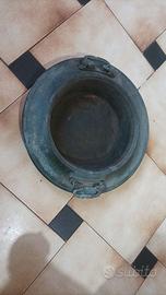 antico bracere  in rame diametro.40 cm