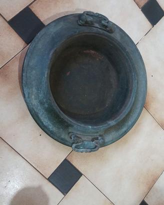 antico bracere  in rame diametro.40 cm