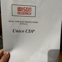 Unison research CDP copia Manuale d’uso istruzioni