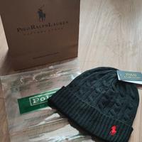 Cappello cuffia Ralph Lauren unisex colore nero