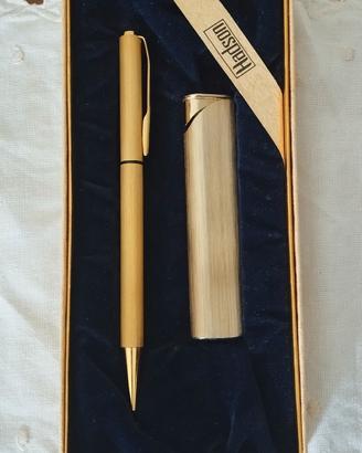 Confezione Penna + Accendino marchio Hadson