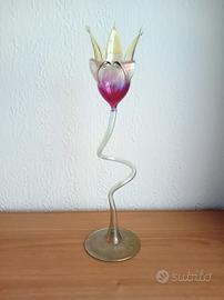 fiore vetro soffiato Murano parisevetro
