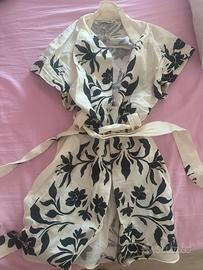 vestito di zara estivo maniche corte floreale
