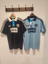 N.2 Magliette Oasis Celeste e Nera